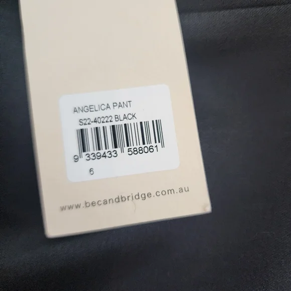 BEC+BRIDGE ANGELICA BODICE WIDE LEG BLACK PANTS HIGH WAIST NWT SIZE 2 - Picture 5 of 16